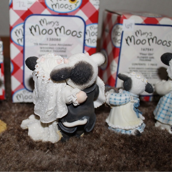 Mary Moo Moos Lot Of 33 -Random Assortment, Wedding Moo Set & Mary Moo Moo Frame - Picture 11 of 14